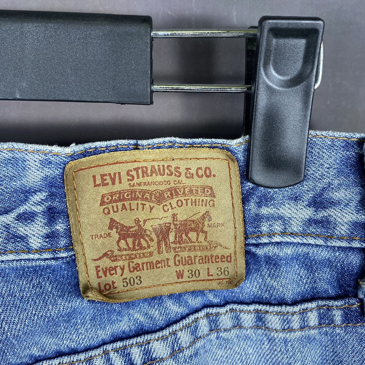 Jean × Levi's × Vintage Steals🔥 Vintage Levis 503 Faded Light Washed Denim Jeans Size US 30 / EU 46 - 8 Thumbnail