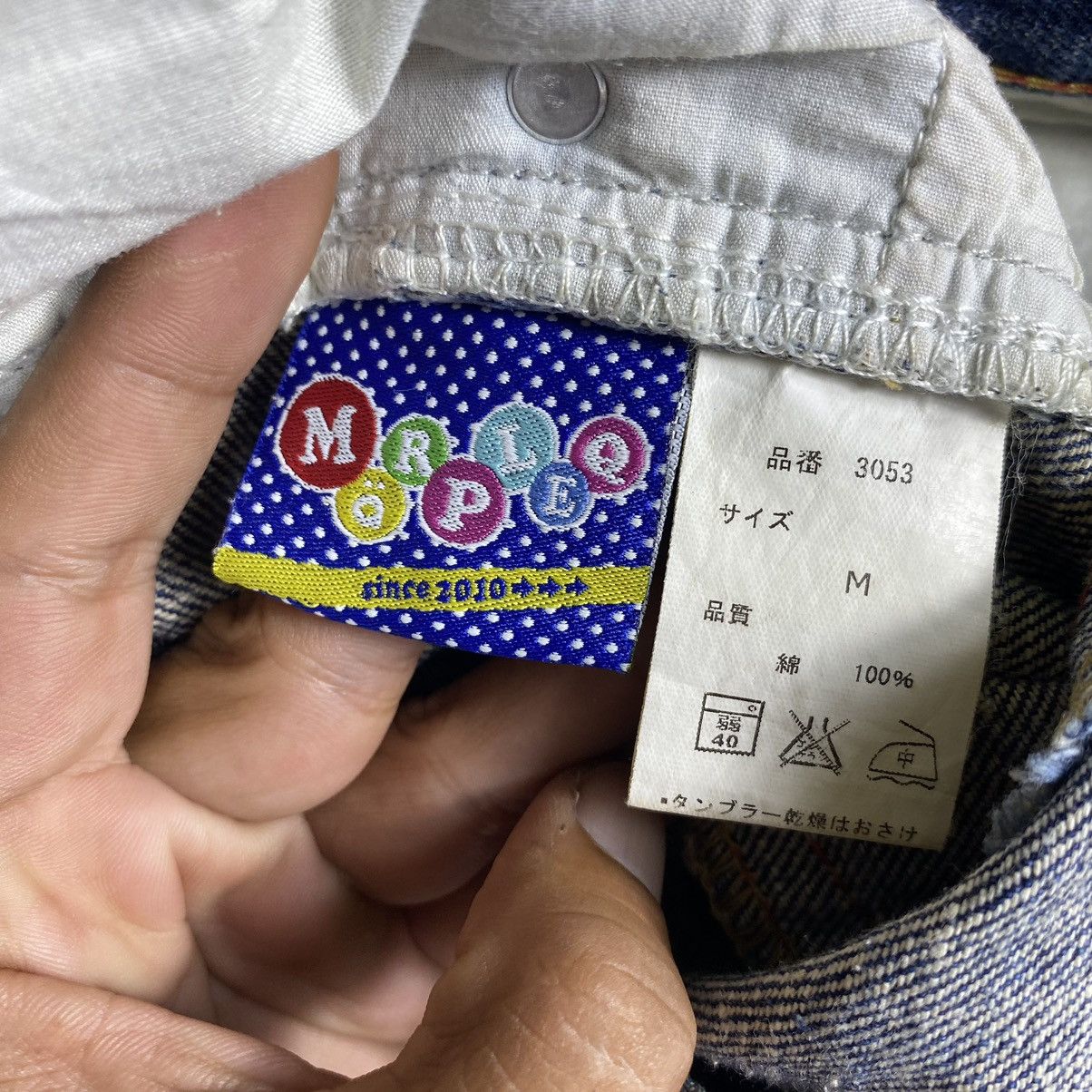 If Six Was Nine × Japanese Brand × Vintage Vintage Japanese Spellout Marpleq Splatter Denim Jean Size US 31 - 9 Thumbnail