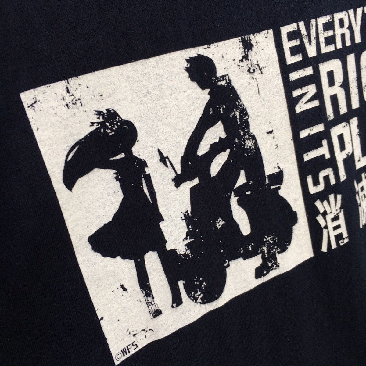 Anime Thrashed Faded Vintage Afterlost Anime ERD GRUNGE TSHIRT Size US M / EU 48-50 / 2 - 3 Thumbnail