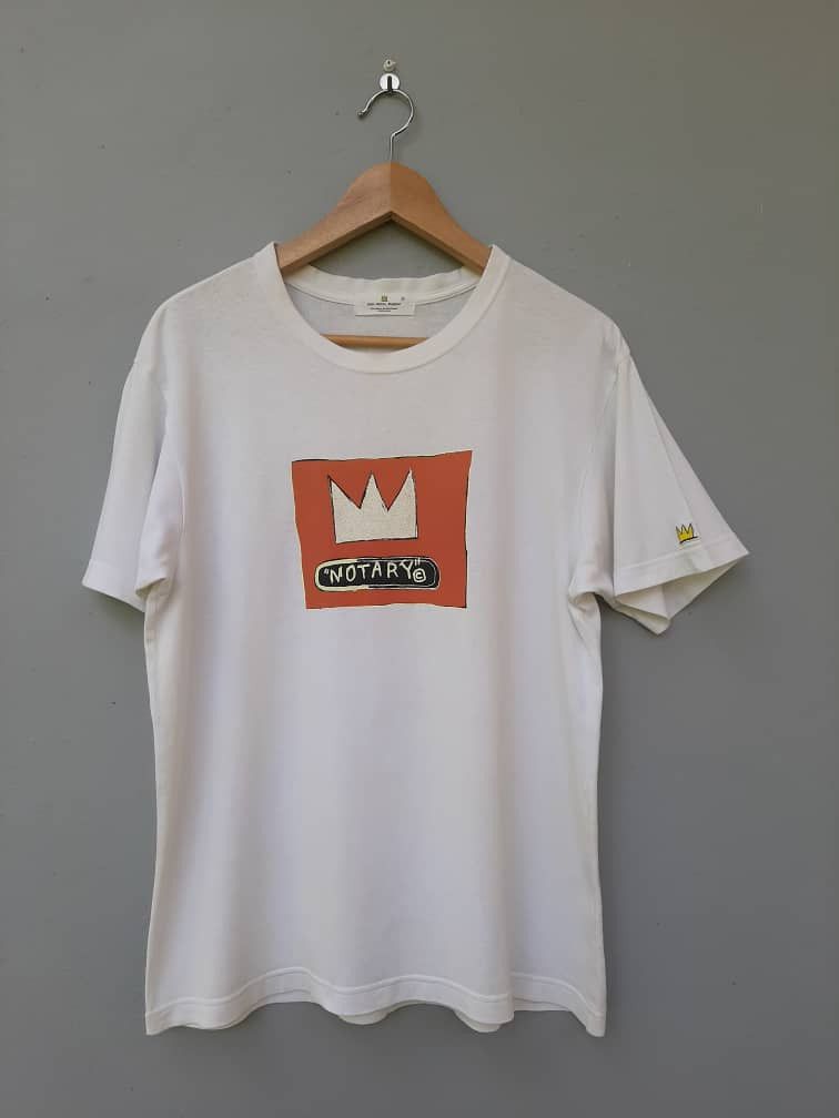 image of Andy Warhol Roy L Claes O x Jean Michel Basquiat Vintage 90's "motary" Art Jean Michel Basquiat (Si