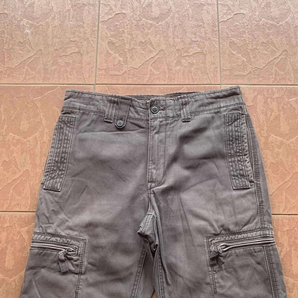 Japanese Brand × Vintage Japanese Vintage Utility Duck Canvas Trousers SunFaded Cargo Size US 30 / EU 46 - 2 Thumbnail