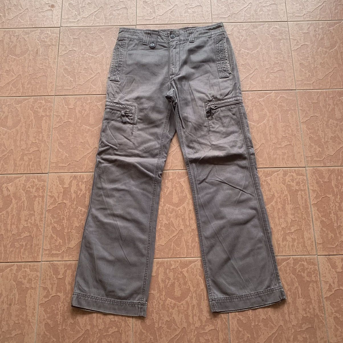 Japanese Brand × Vintage Japanese Vintage Utility Duck Canvas Trousers SunFaded Cargo Size US 30 / EU 46 - 1 Thumbnail