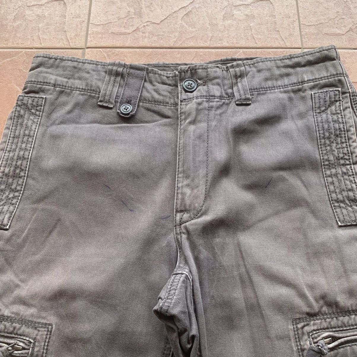 Japanese Brand × Vintage Japanese Vintage Utility Duck Canvas Trousers SunFaded Cargo Size US 30 / EU 46 - 6 Thumbnail