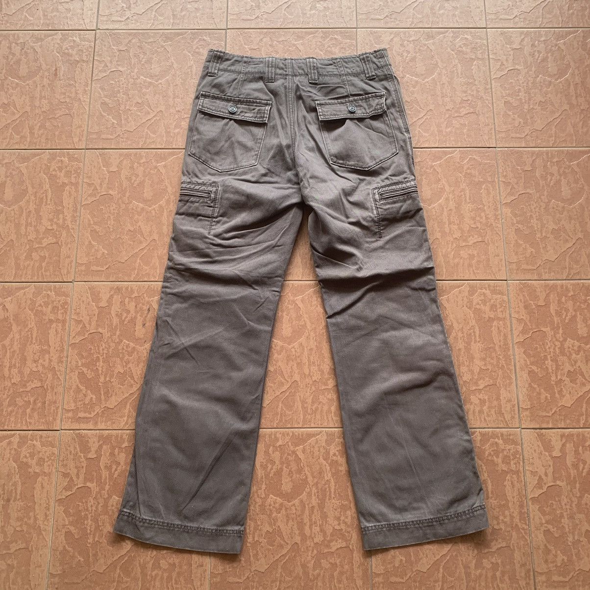 Japanese Brand × Vintage Japanese Vintage Utility Duck Canvas Trousers SunFaded Cargo Size US 30 / EU 46 - 12 Thumbnail