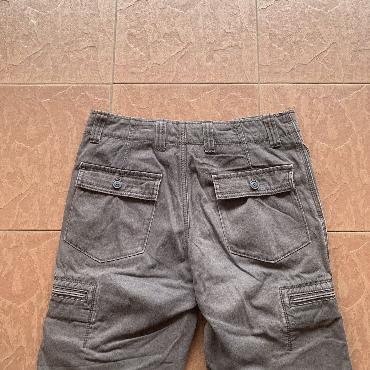 Japanese Brand × Vintage Japanese Vintage Utility Duck Canvas Trousers SunFaded Cargo Size US 30 / EU 46 - 13 Thumbnail