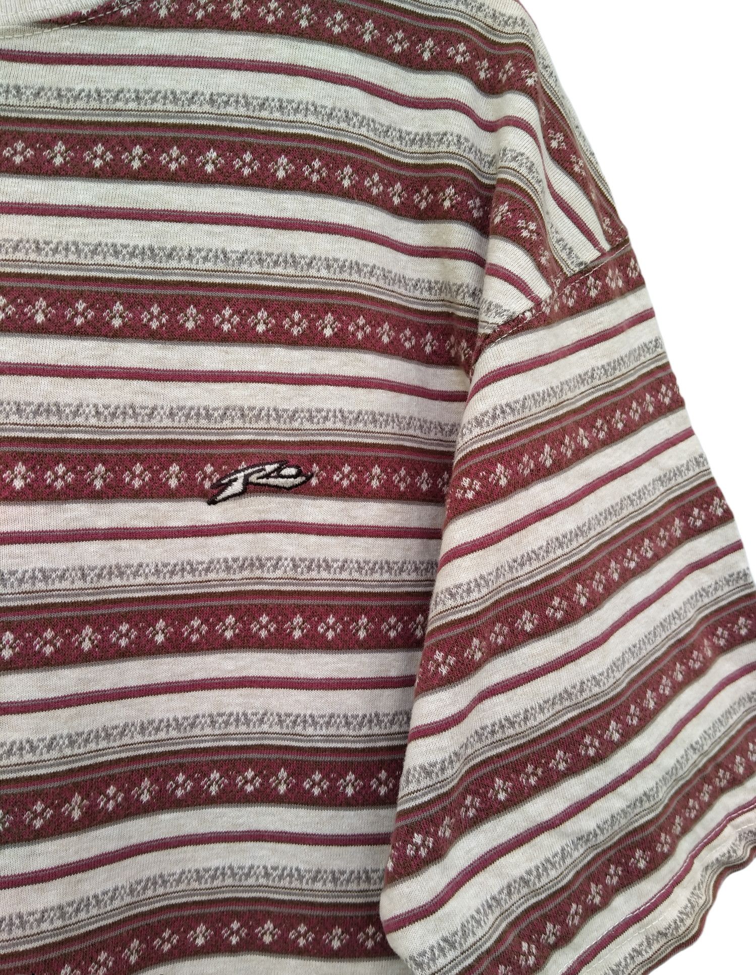 OVER THE STRiPES Vintage 90s Rusty Stripe Tee Size US XL / EU 56 / 4 - 3 Thumbnail