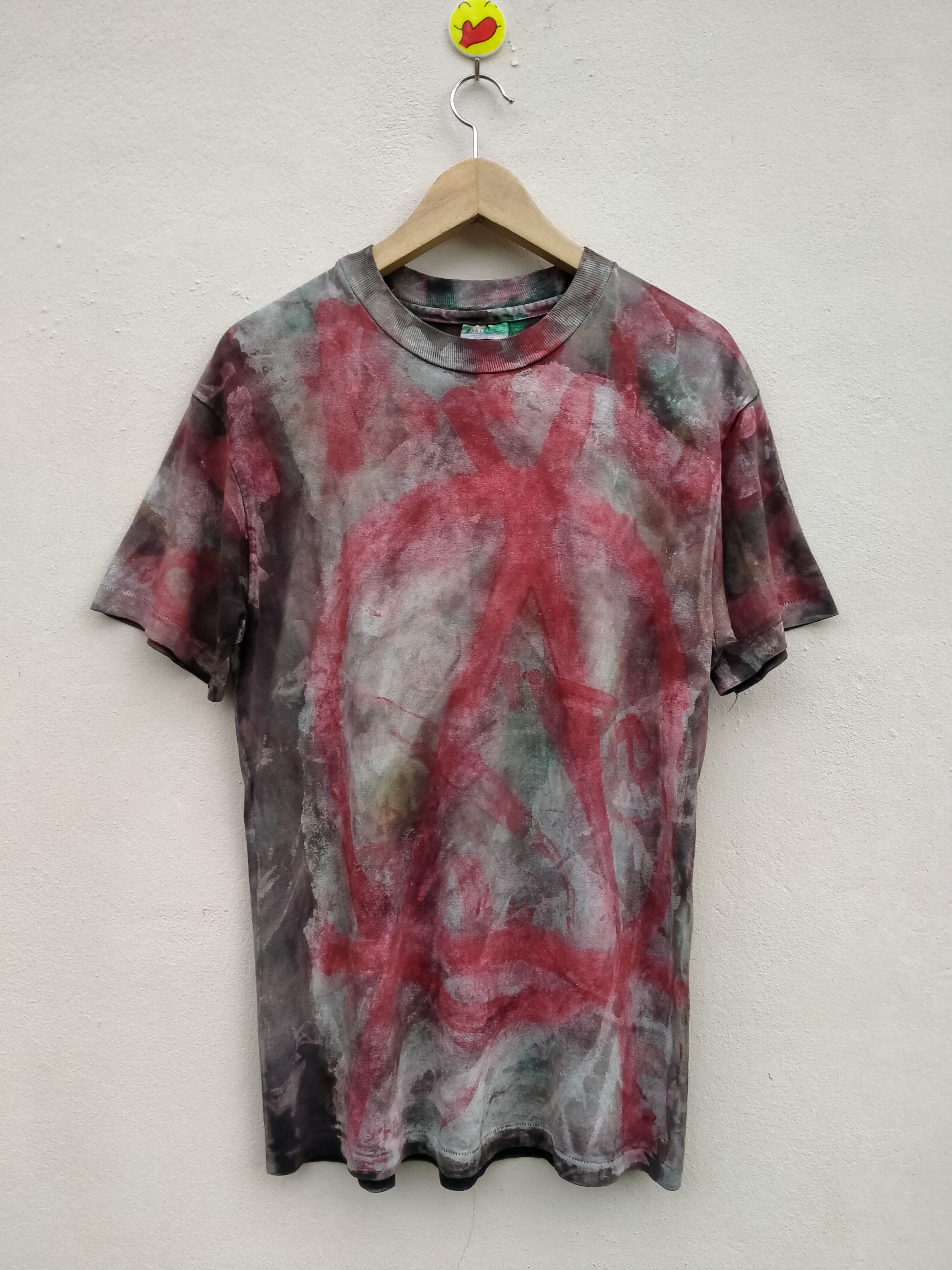 Band Tees Rare!! Vintage 90s Anarchy Abstract Logo Size US M / EU 48-50 / 2 - 1 Thumbnail