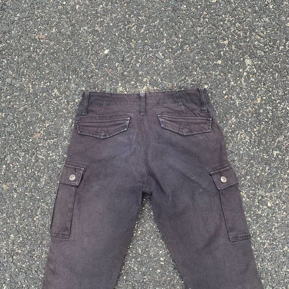 Japanese Brand Ultra Heavy Duty Utility Iz Frontier Cargo Faded Pants Size US 29 - 12 Thumbnail