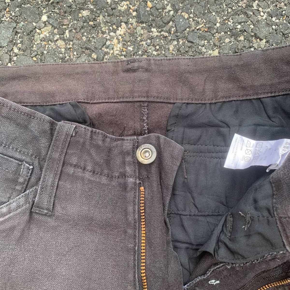 Japanese Brand Ultra Heavy Duty Utility Iz Frontier Cargo Faded Pants Size US 29 - 11 Thumbnail