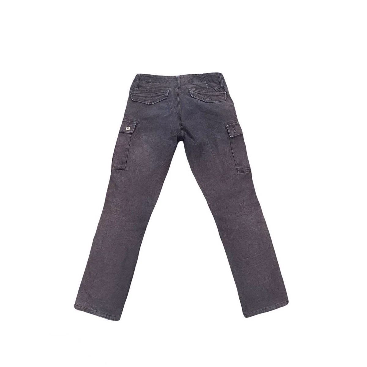 Japanese Brand Ultra Heavy Duty Utility Iz Frontier Cargo Faded Pants Size US 29 - 2 Thumbnail