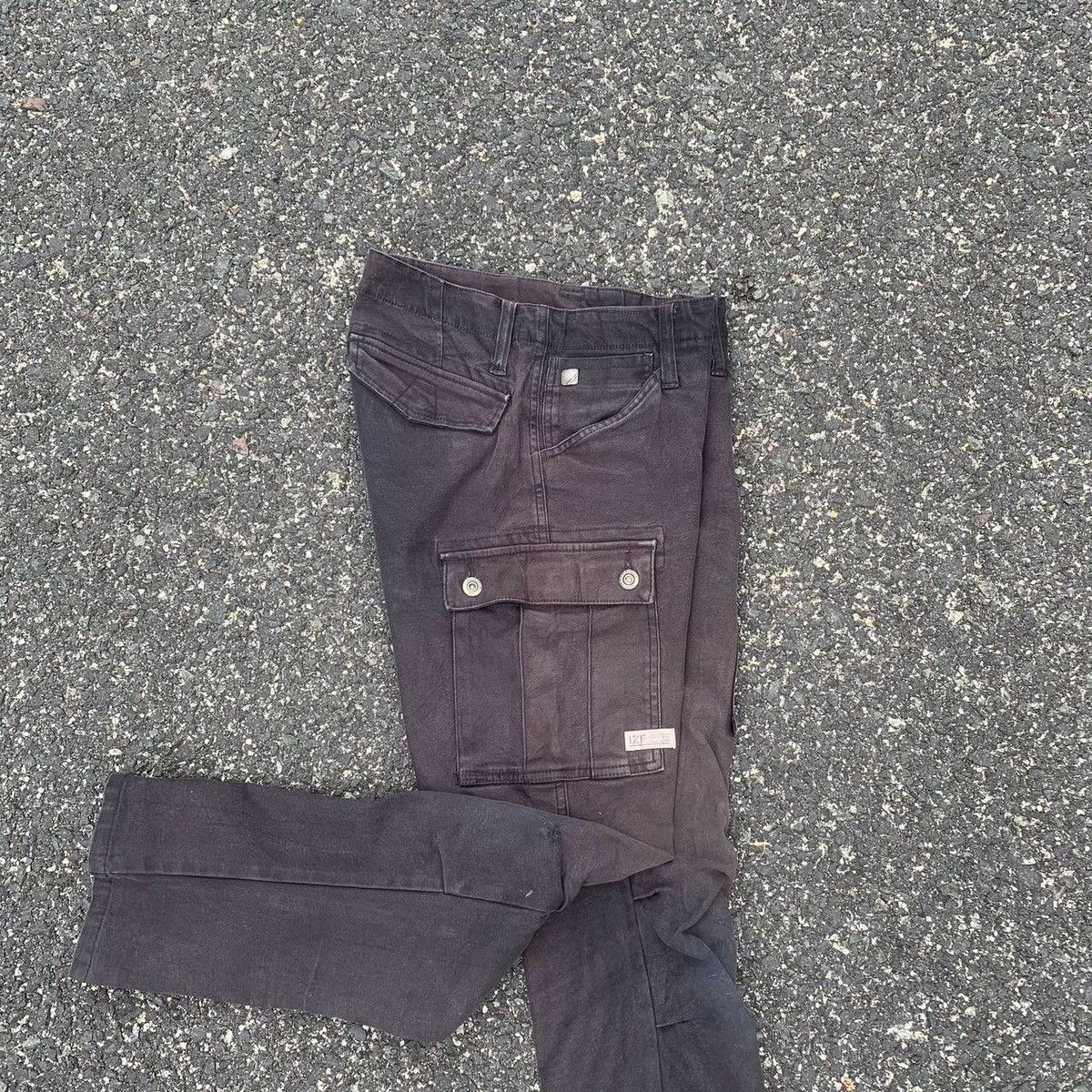 Japanese Brand Ultra Heavy Duty Utility Iz Frontier Cargo Faded Pants Size US 29 - 16 Thumbnail