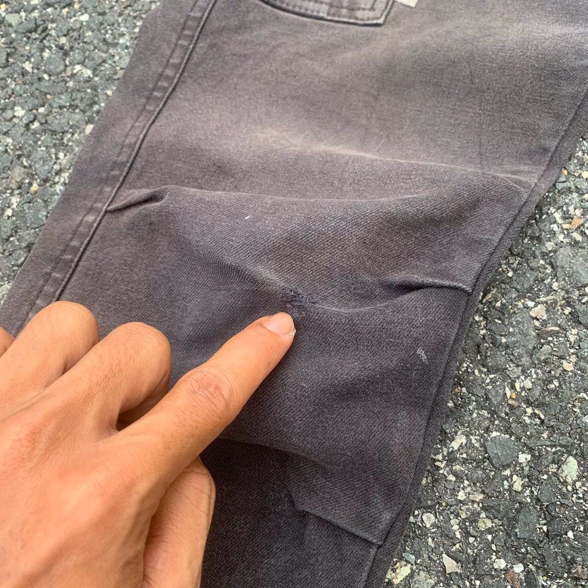 Japanese Brand Ultra Heavy Duty Utility Iz Frontier Cargo Faded Pants Size US 29 - 8 Thumbnail