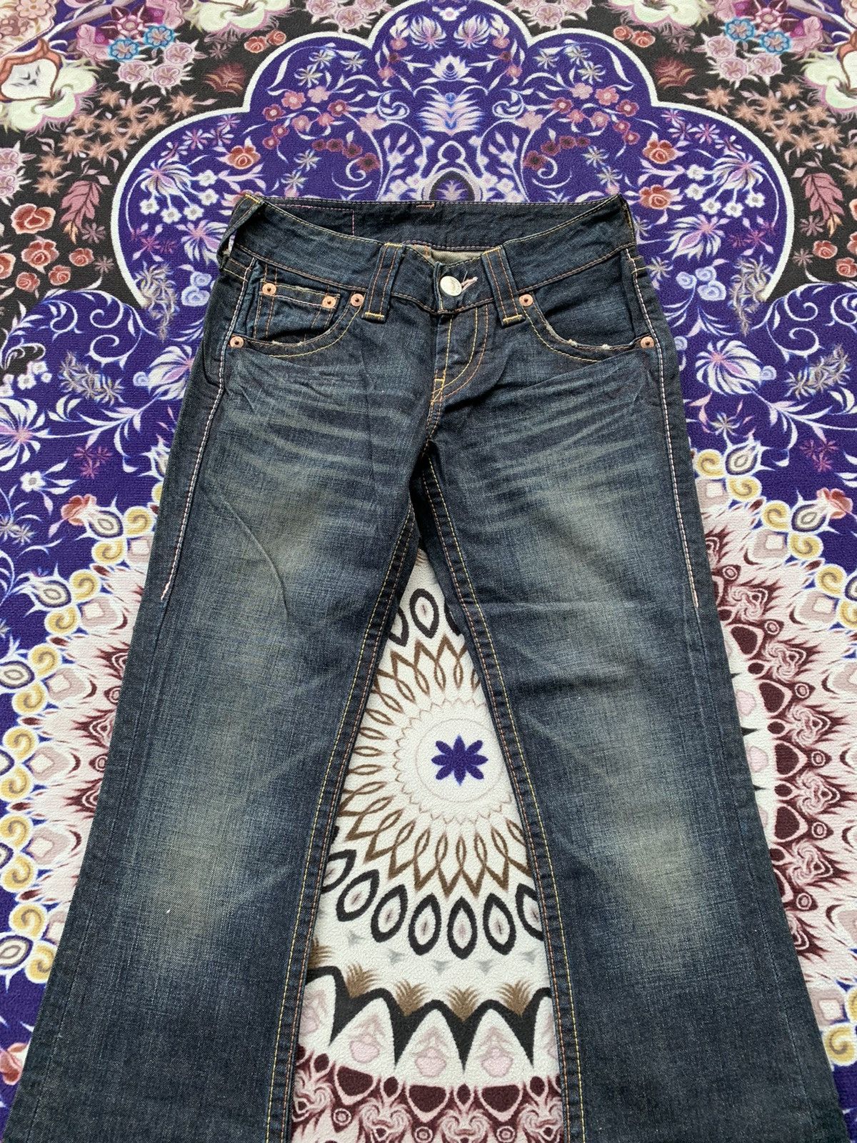 Levi's Levis Flare 906 Jeans Women Size 27" / US 4 / IT 40 - 4 Thumbnail
