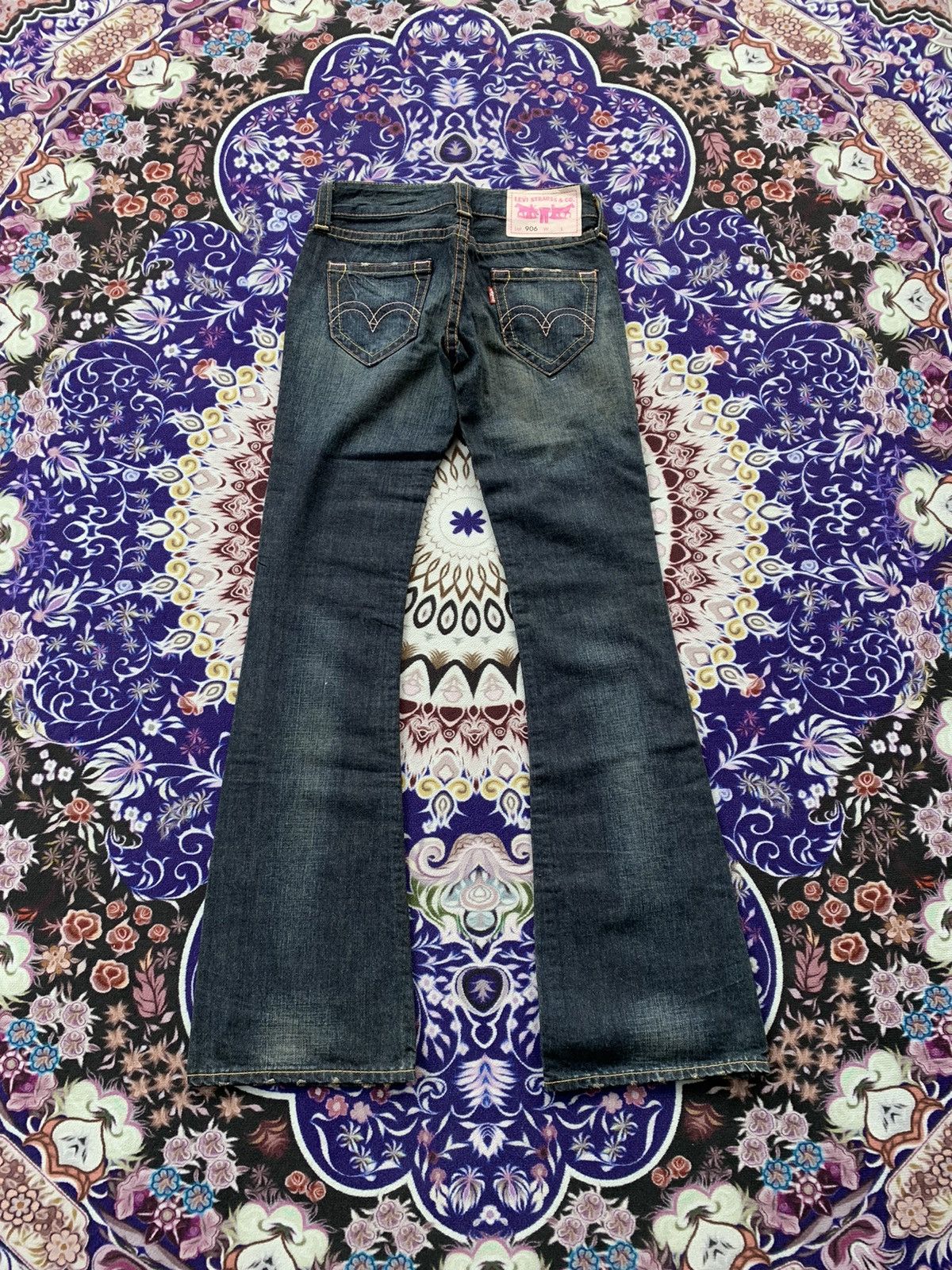Levi's Levis Flare 906 Jeans Women Size 27" / US 4 / IT 40 - 8 Thumbnail