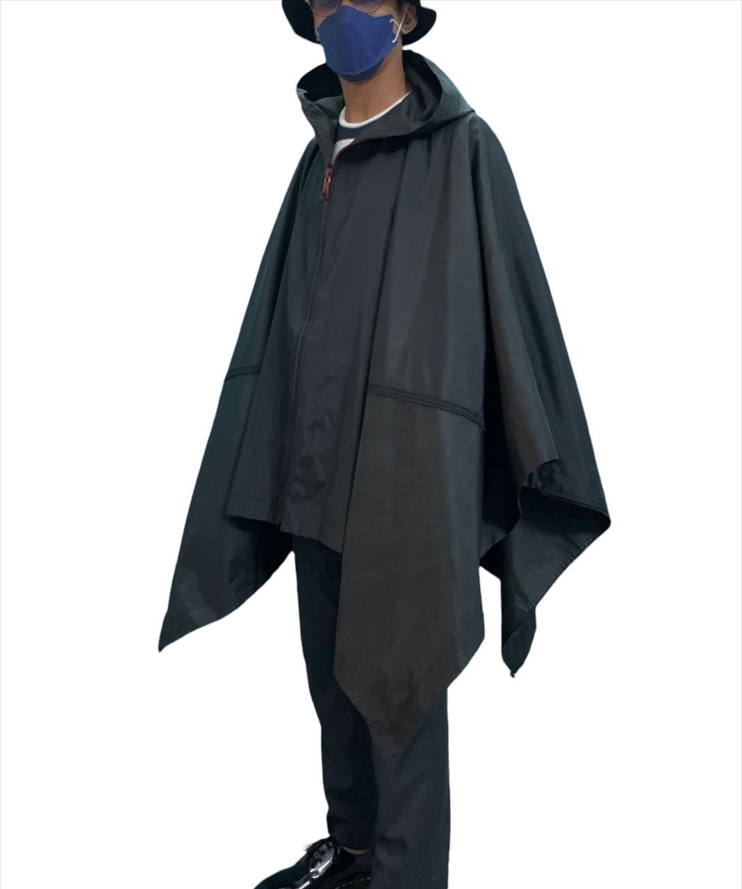 Issey Miyake Archive Runway Issey Miyake Poncho Oversized Hoodie Size US L / EU 52-54 / 3 - 3 Thumbnail