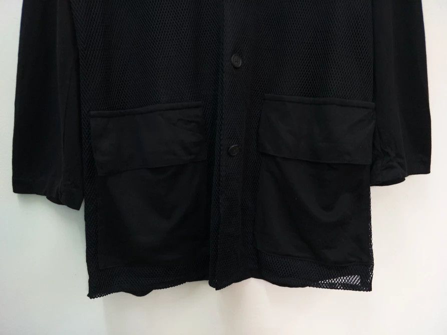 Yohji Yamamoto Y's for men Mesh Net Rayon Cotton Black Avant-Garde Size US L / EU 52-54 / 3 - 9 Thumbnail
