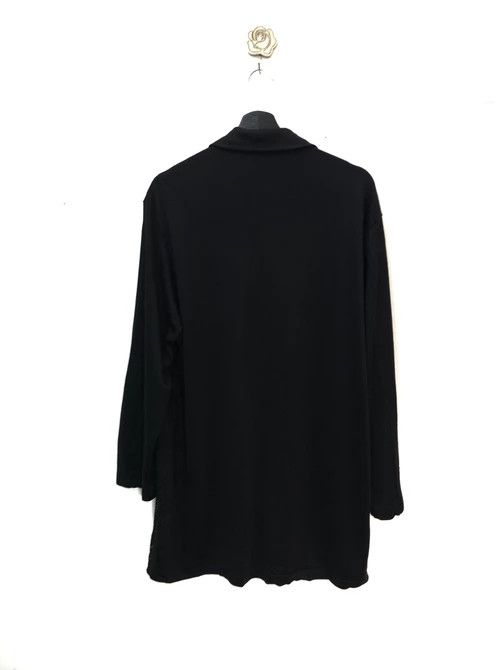 Yohji Yamamoto Y's for men Mesh Net Rayon Cotton Black Avant-Garde Size US L / EU 52-54 / 3 - 4 Thumbnail