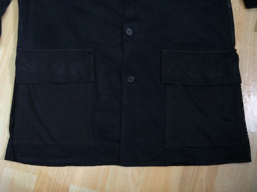 Yohji Yamamoto Y's for men Mesh Net Rayon Cotton Black Avant-Garde Size US L / EU 52-54 / 3 - 10 Thumbnail
