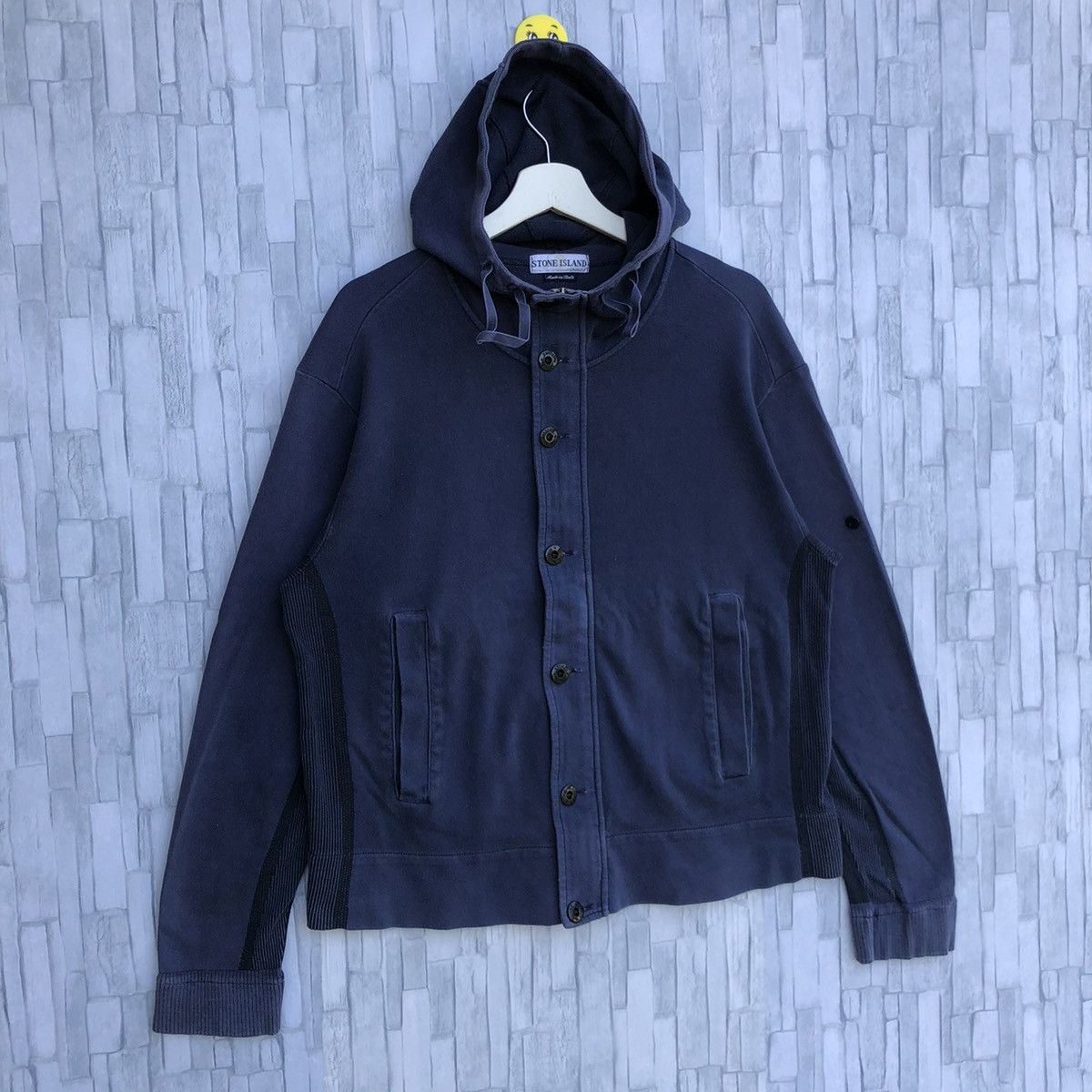 Stone Island Vintage Stone Island Hoodie Sweatshirt Jumper Pullover Size US L / EU 52-54 / 3 - 3 Thumbnail