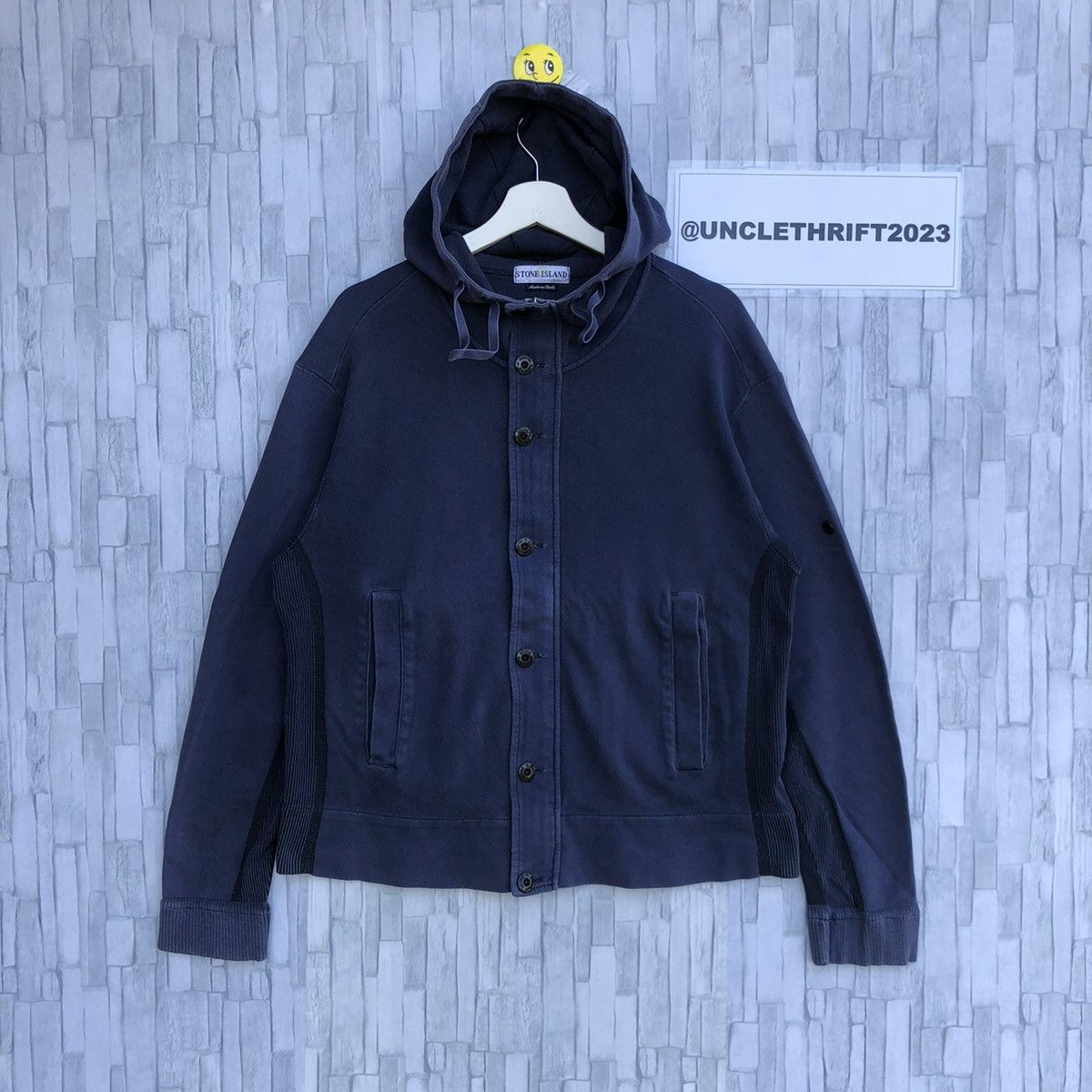 Stone Island Vintage Stone Island Hoodie Sweatshirt Jumper Pullover Size US L / EU 52-54 / 3 - 1 Thumbnail