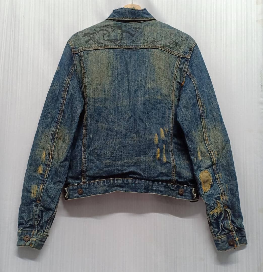 Other Ezra Fitch Nice Distressed Design Denim Jackets Size US M / EU 48-50 / 2 - 2 Thumbnail