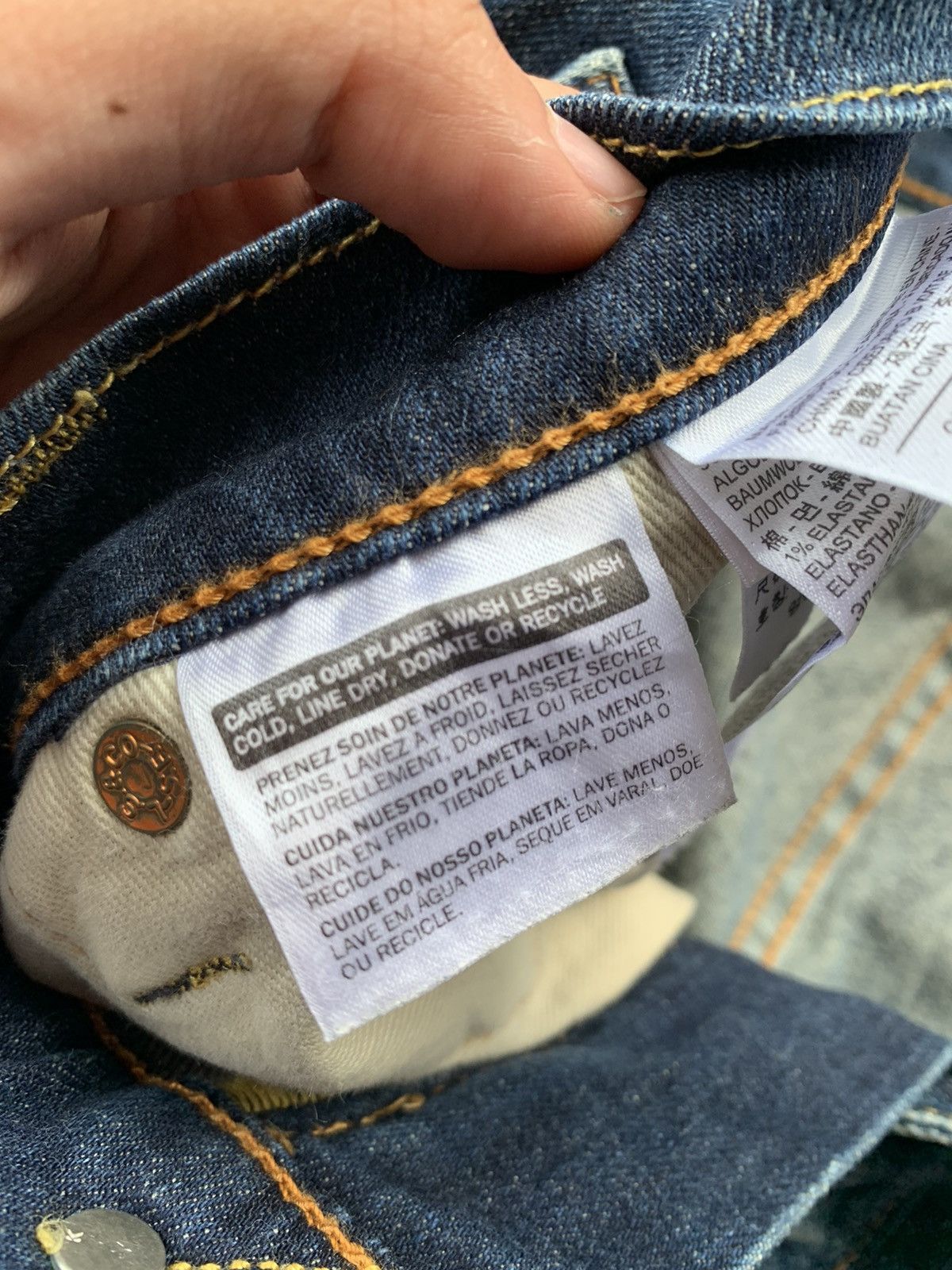 Levi's Vintage Clothing Levis 511 Faded Wash Denim Size US 34 / EU 50 - 4 Thumbnail
