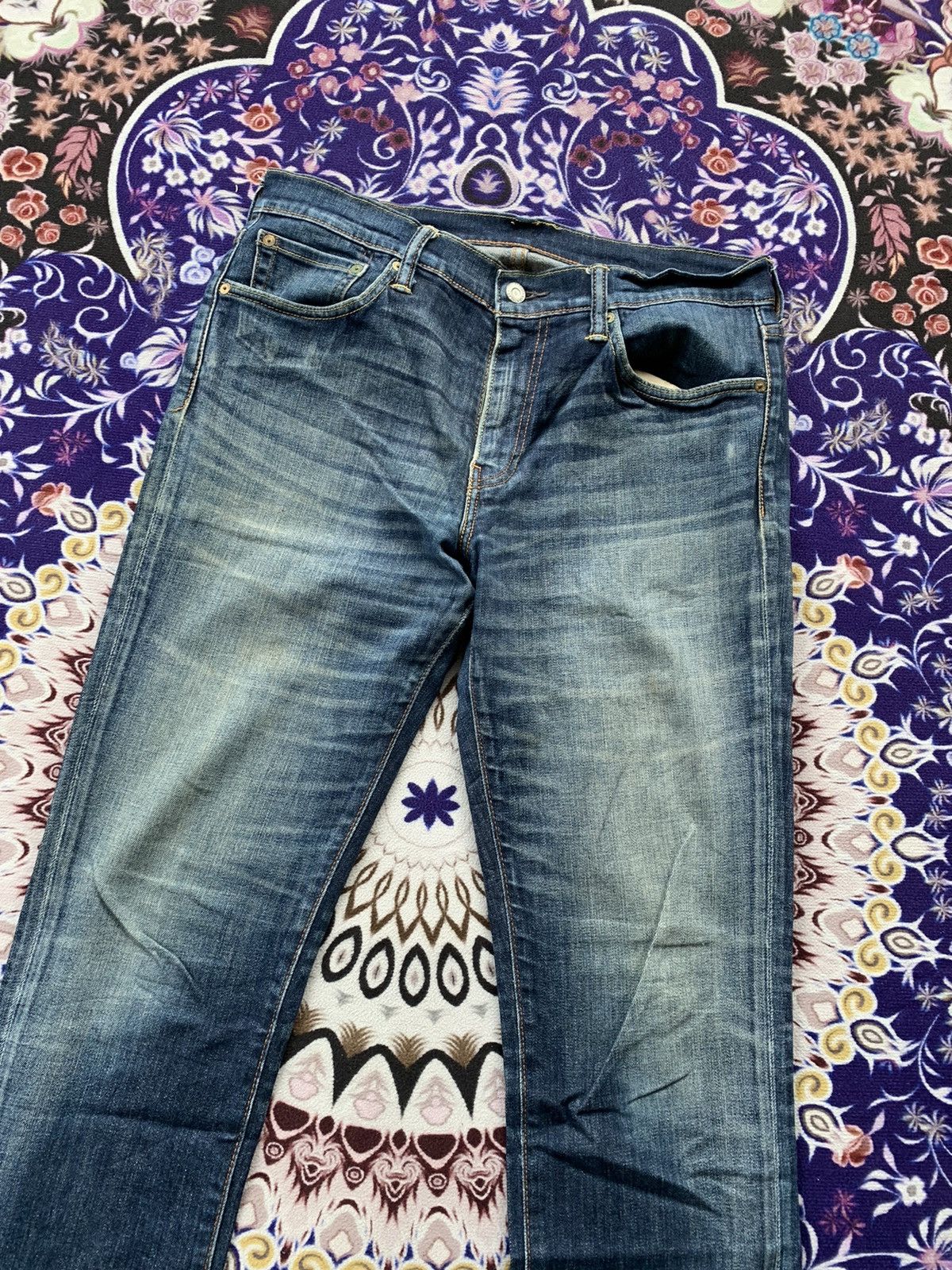 Levi's Vintage Clothing Levis 511 Faded Wash Denim Size US 34 / EU 50 - 2 Thumbnail
