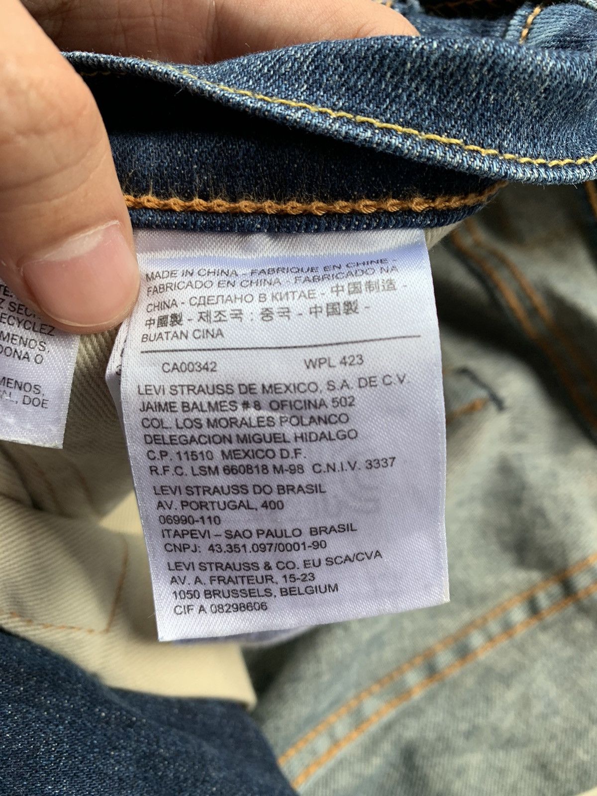 Levi's Vintage Clothing Levis 511 Faded Wash Denim Size US 34 / EU 50 - 5 Thumbnail