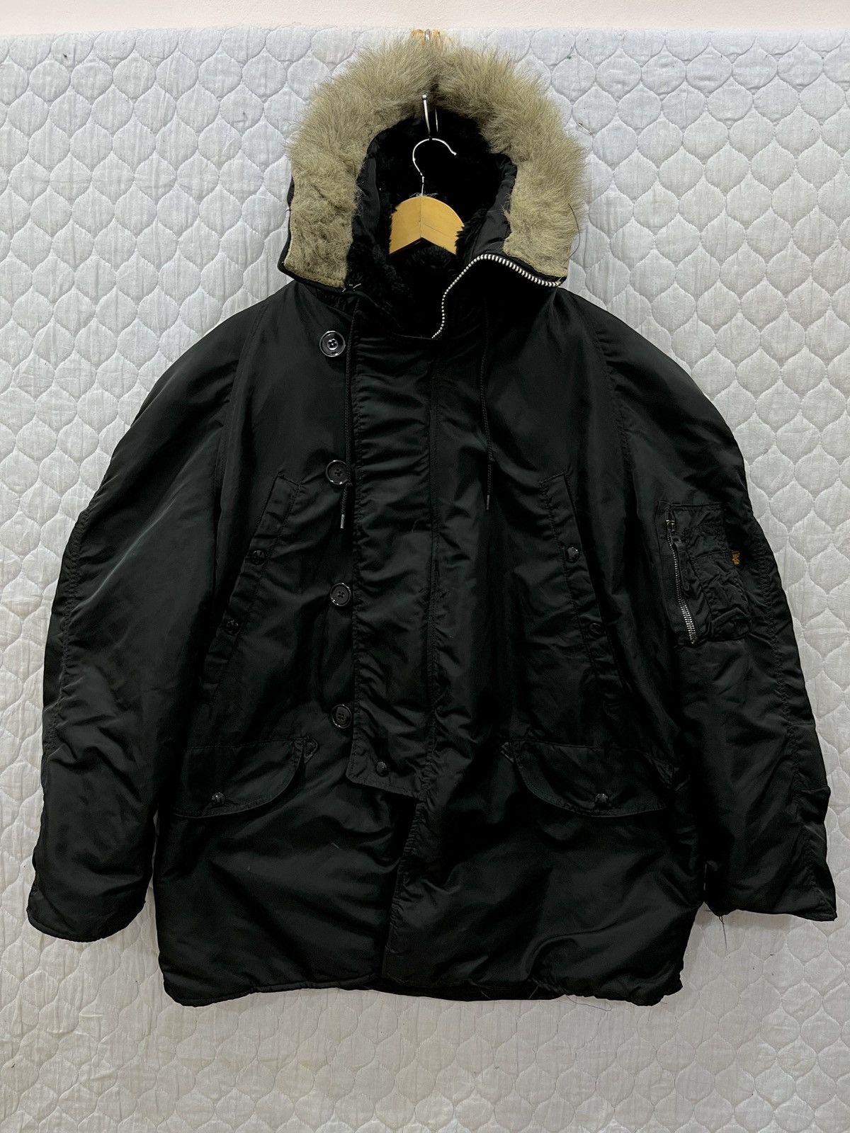 If Six Was Nine (Xx). VINTAGE ALPHA INDUSTRIES PARKA HOODIE FUR JACKET Size US M / EU 48-50 / 2 - 1 Thumbnail