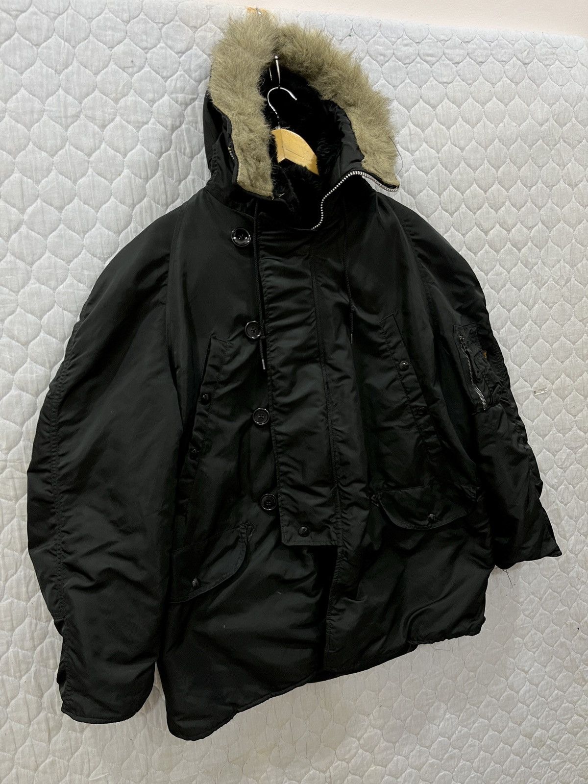 If Six Was Nine (Xx). VINTAGE ALPHA INDUSTRIES PARKA HOODIE FUR JACKET Size US M / EU 48-50 / 2 - 5 Thumbnail