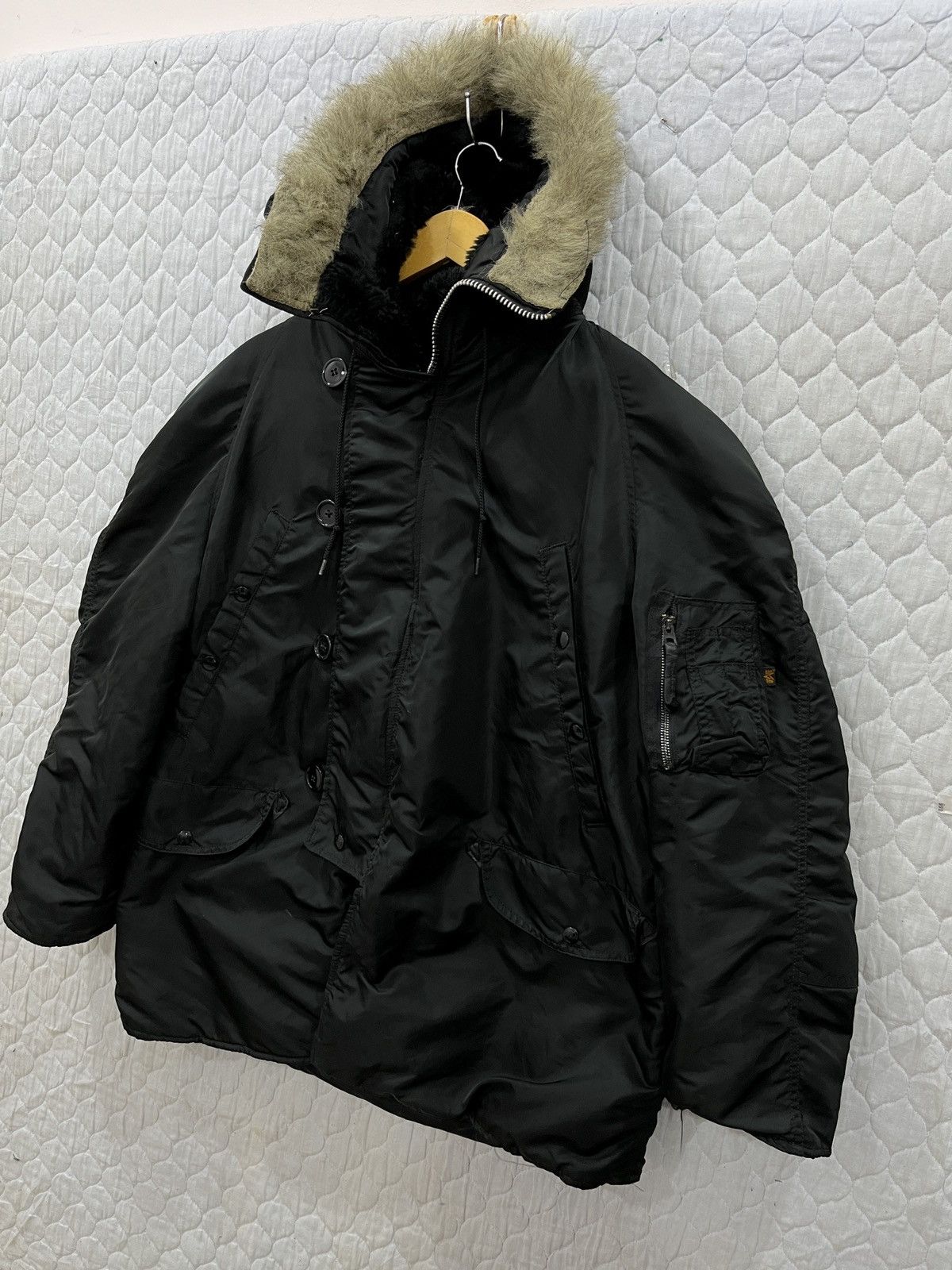 If Six Was Nine (Xx). VINTAGE ALPHA INDUSTRIES PARKA HOODIE FUR JACKET Size US M / EU 48-50 / 2 - 4 Thumbnail
