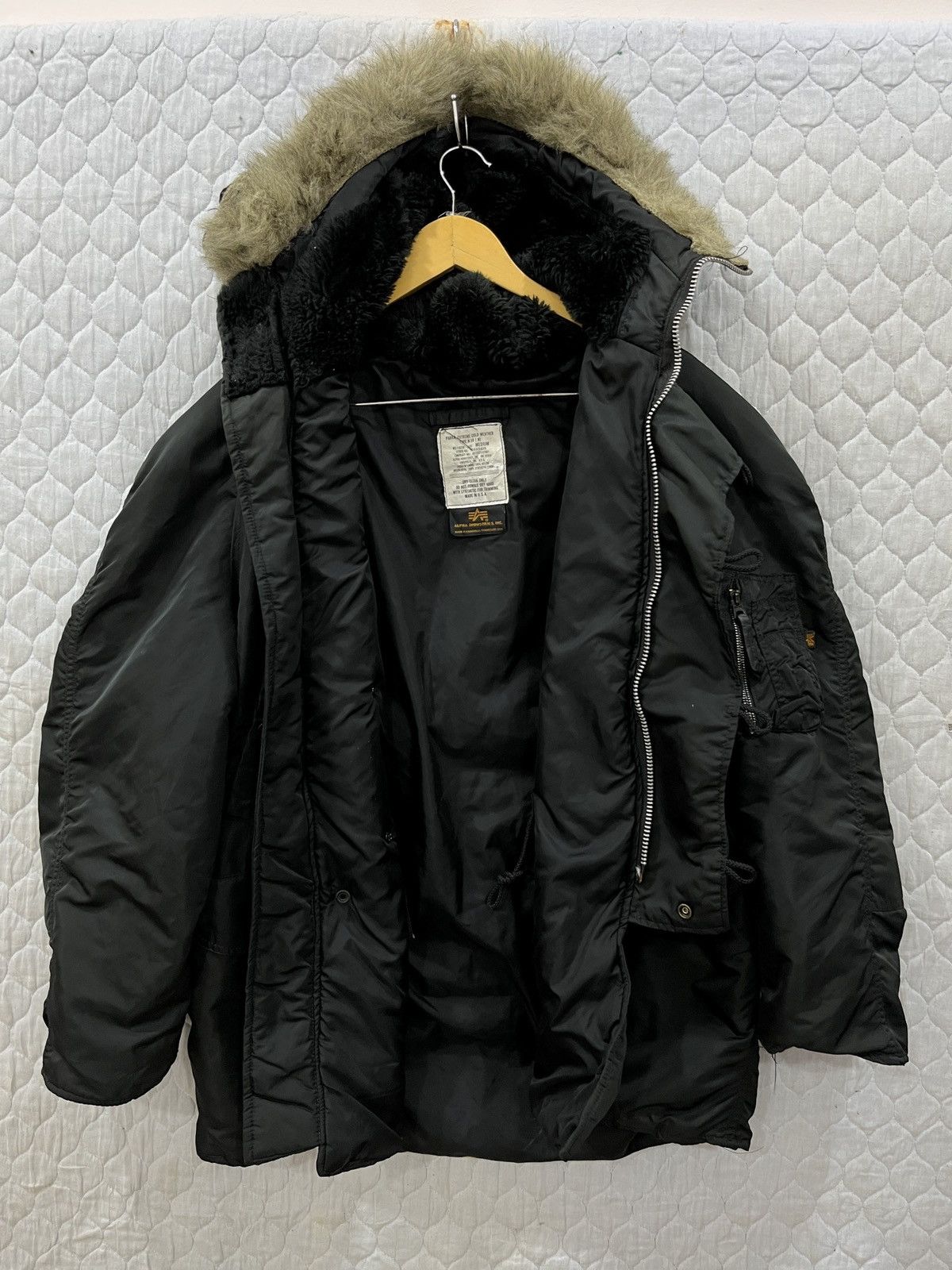 If Six Was Nine (Xx). VINTAGE ALPHA INDUSTRIES PARKA HOODIE FUR JACKET Size US M / EU 48-50 / 2 - 2 Thumbnail