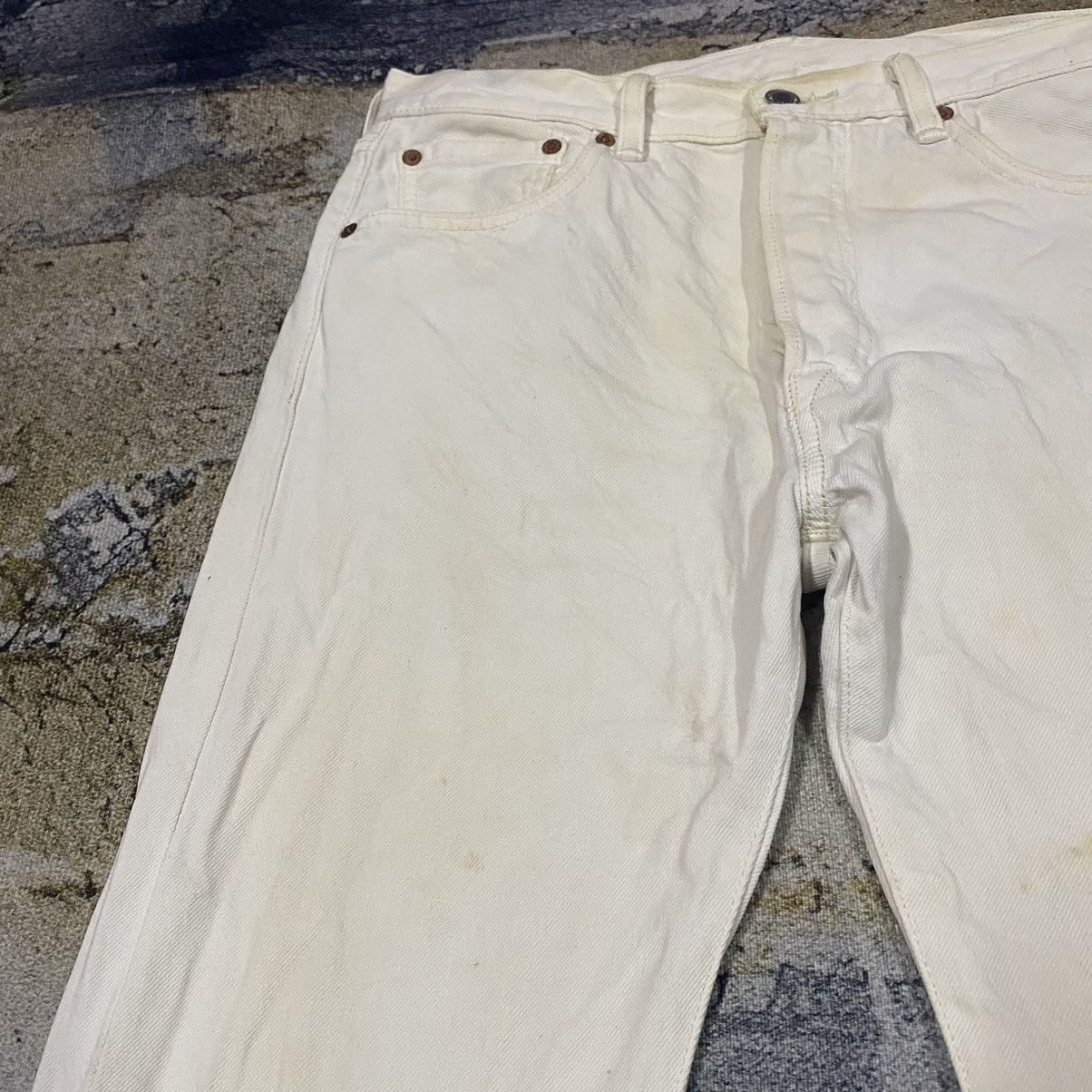Levi's Dirty Rusty🔥 Vintage Levis 501 Button Fly Denim Jeans Size US 31 - 8 Thumbnail