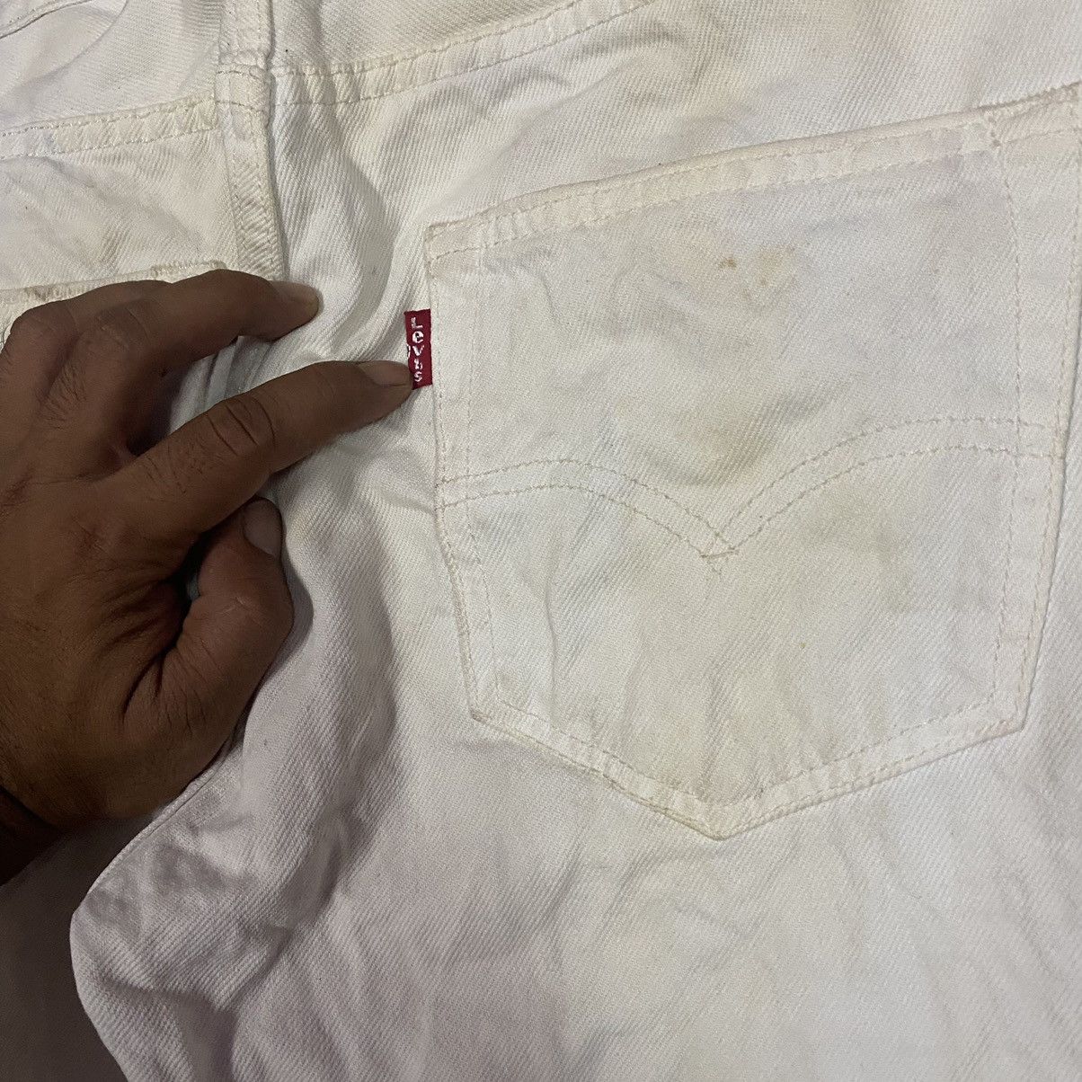Levi's Dirty Rusty🔥 Vintage Levis 501 Button Fly Denim Jeans Size US 31 - 16 Thumbnail
