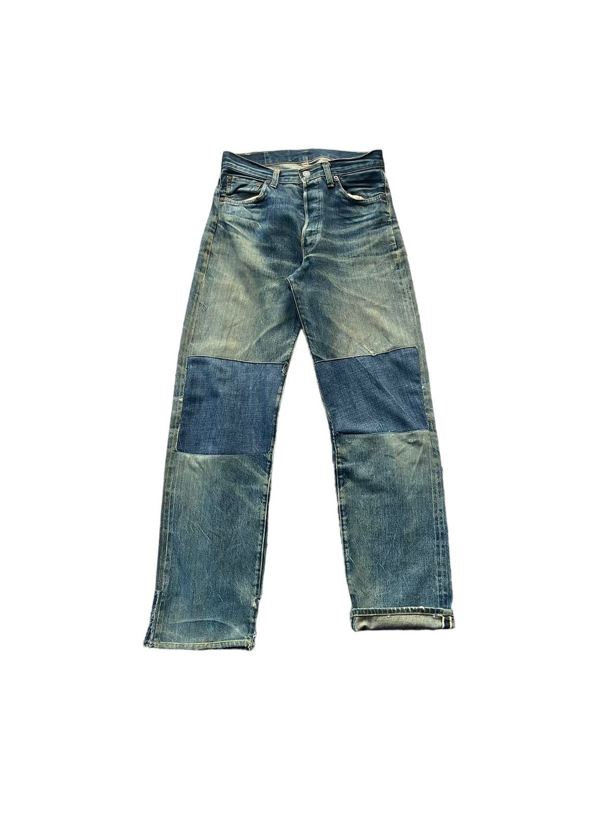 Japanese Brand × Tete Homme Tete Homme Flare Custom Distresed 