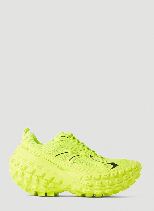 image of Balenciaga Defender Sneakers In Yellow in Neon Yellow, Men's (Size 7)