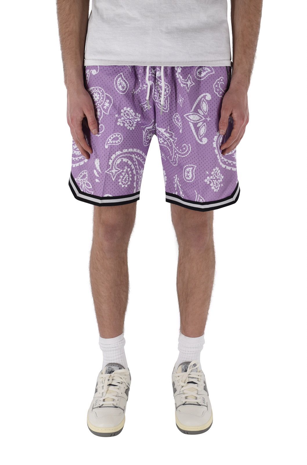 Other Paisley Basketball Shorts Lavender M Size US 30 / EU 46 - 4 Thumbnail