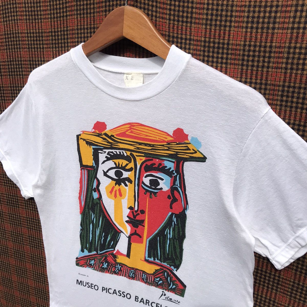 Vintage 90s Vintage Picasso Shirt Museo Picasso Barcelona. Size US S / EU 44-46 / 1 - 4 Thumbnail