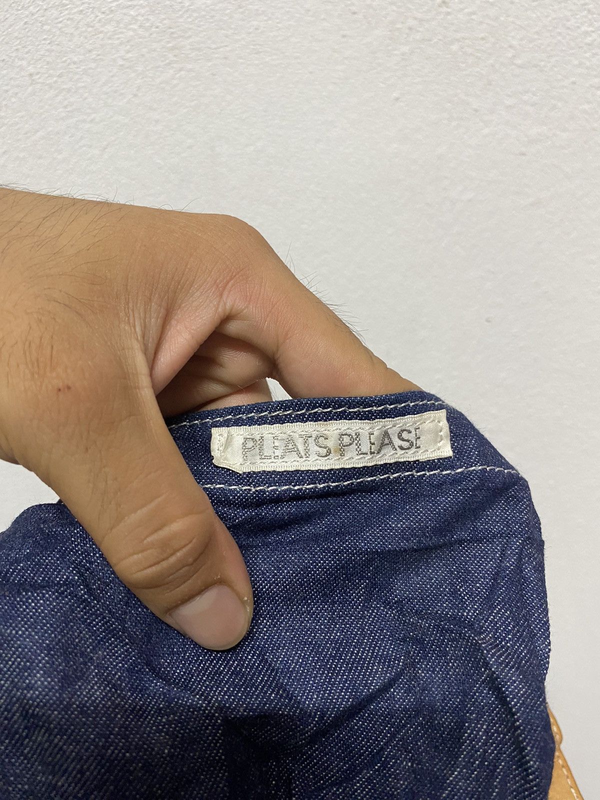 Designer × Pleats Please Issey Miyake Issey miyake Pleats please Patchwork Denim Tote Bag Size ONE SIZE - 10 Thumbnail