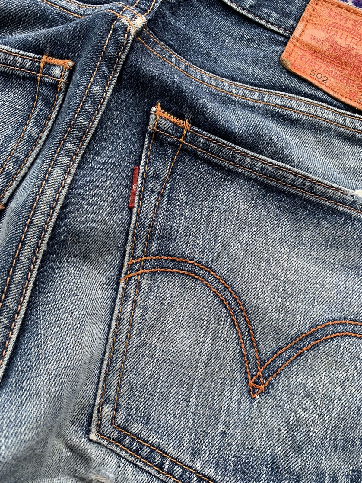 Levi's Vintage Clothing Levis 502 Faded Distressed Denim Size US 33 - 14 Thumbnail