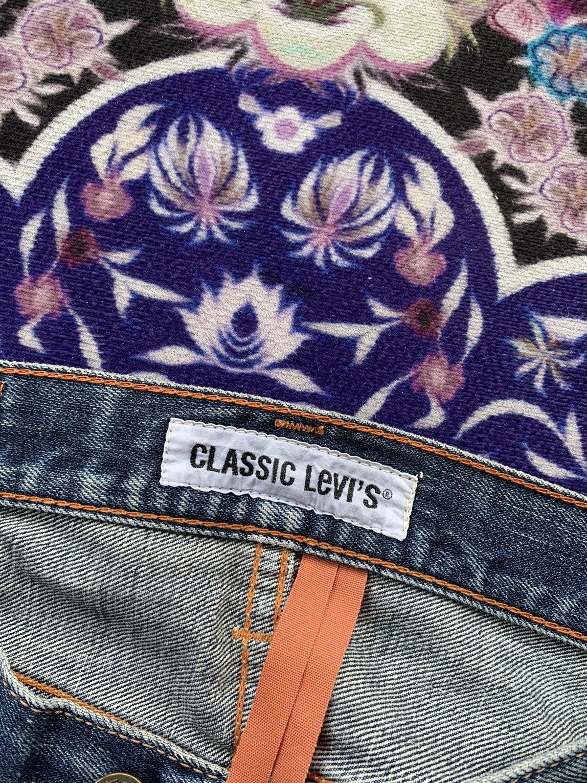 Levi's Vintage Clothing Levis 502 Faded Distressed Denim Size US 33 - 6 Thumbnail