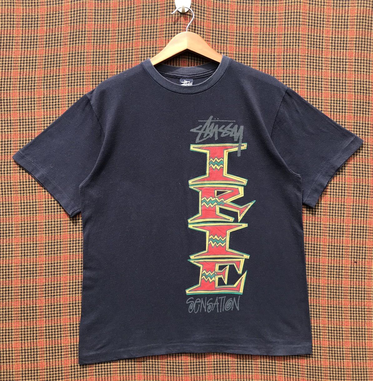 Vintage 🔥Distressed🔥90s Vintage Stussy Irie Sensation Shirt Stussy ...