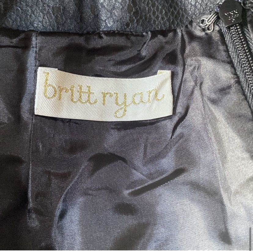Vintage Retro, Britt Ryan, Black, Faux Snake Skin, Mini Skirt Size 28" / US 6 / IT 42 - 10 Thumbnail