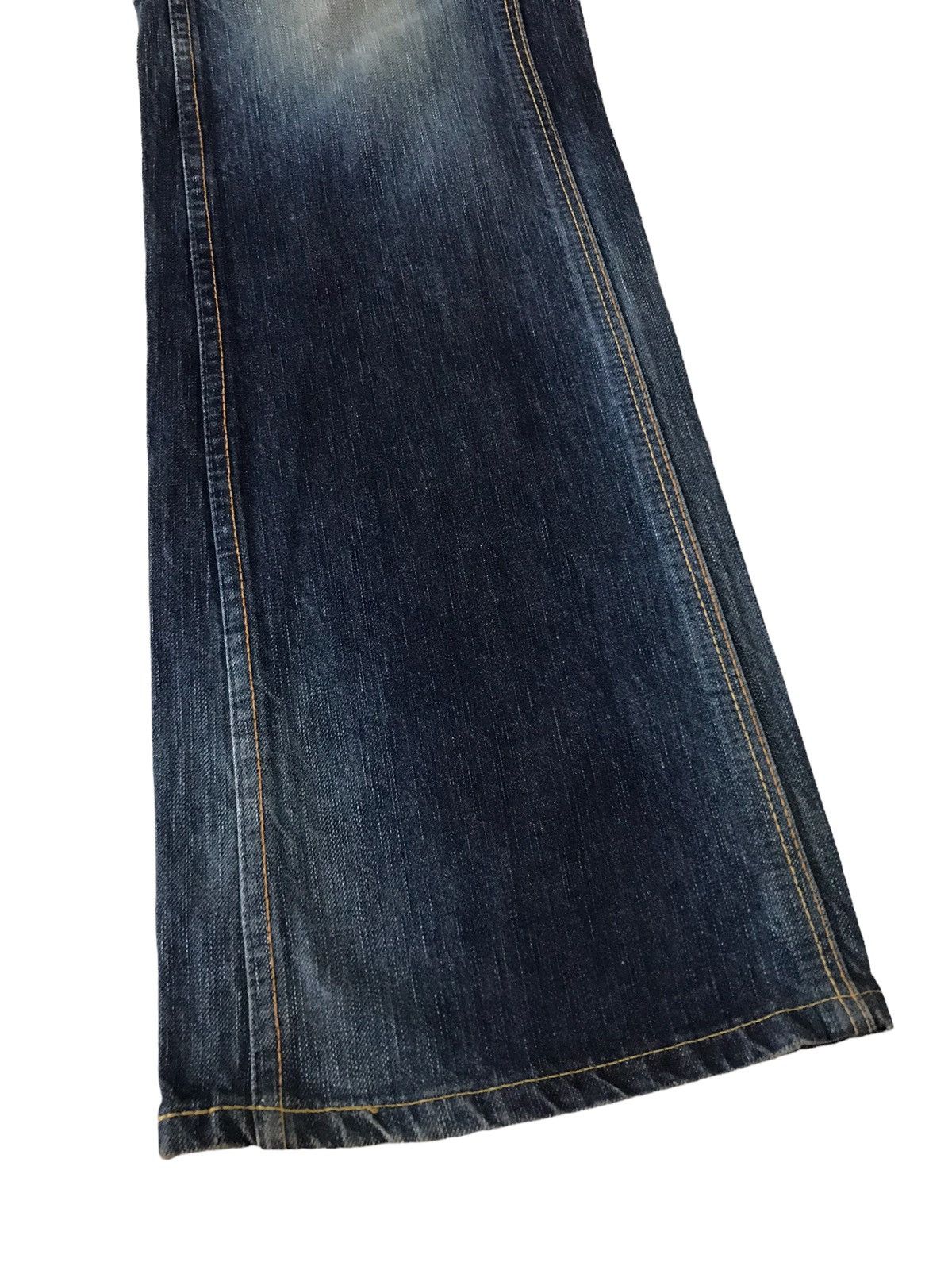 Edwin Flare Jeans Vintage Edwin 503 Faded Blue Low Rise Denim Size US 30 / EU 46 - 6 Thumbnail