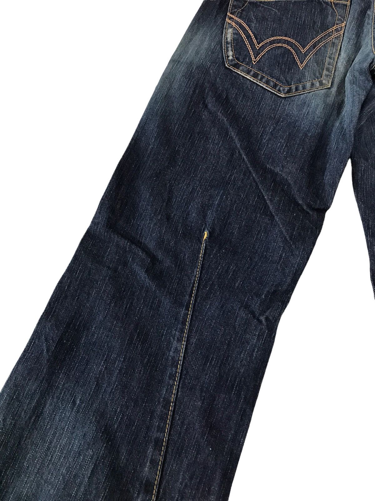 Edwin Flare Jeans Vintage Edwin 503 Faded Blue Low Rise Denim Size US 30 / EU 46 - 18 Thumbnail