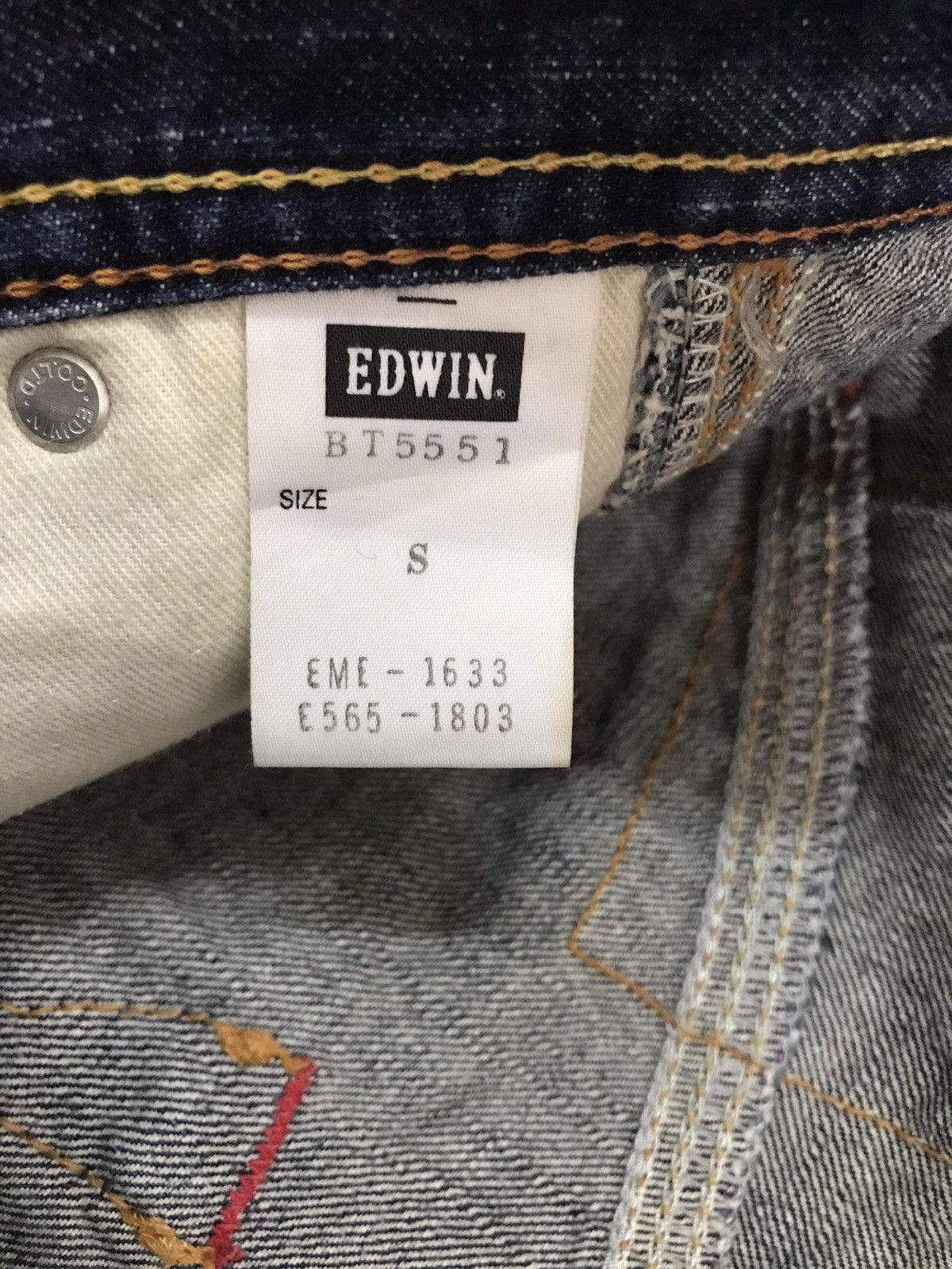 Edwin Flare Jeans Vintage Edwin 503 Faded Blue Low Rise Denim Size US 30 / EU 46 - 21 Thumbnail