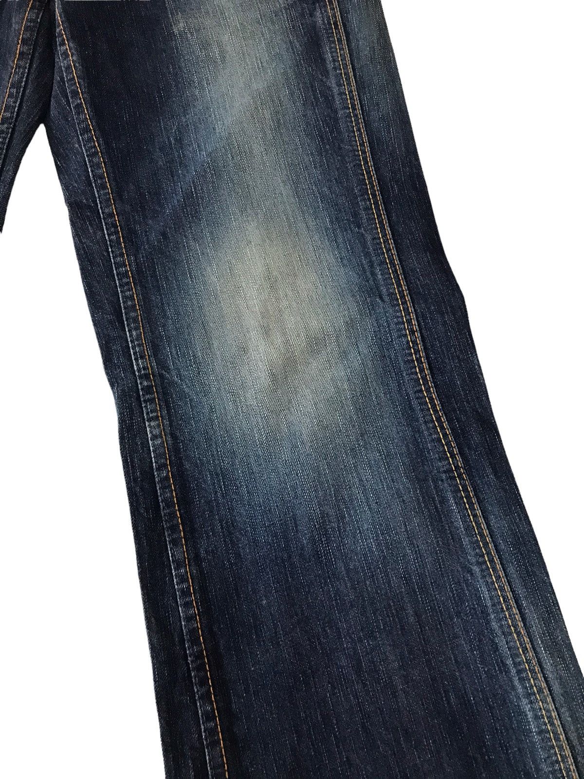 Edwin Flare Jeans Vintage Edwin 503 Faded Blue Low Rise Denim Size US 30 / EU 46 - 8 Thumbnail