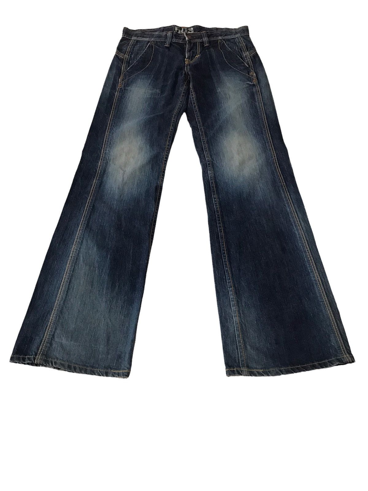 Edwin Flare Jeans Vintage Edwin 503 Faded Blue Low Rise Denim Size US 30 / EU 46 - 3 Thumbnail