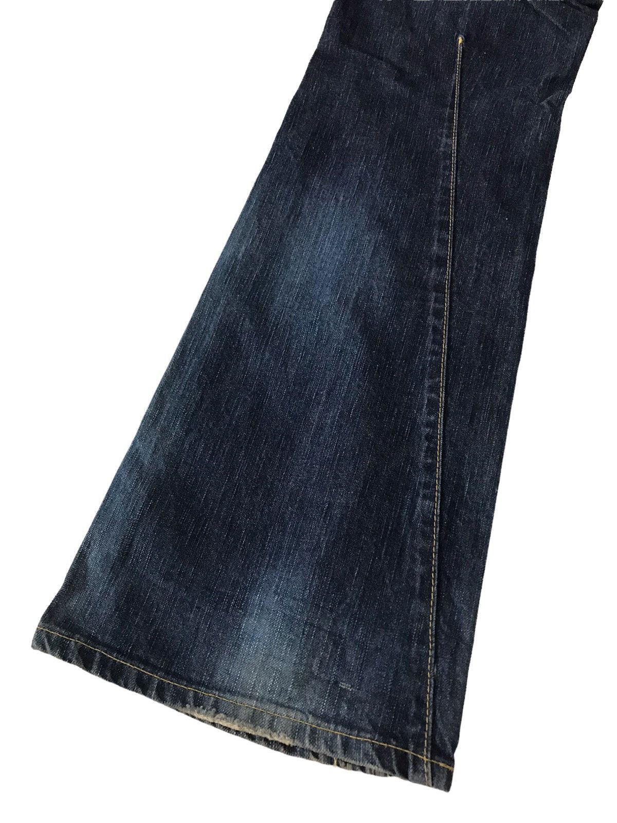 Edwin Flare Jeans Vintage Edwin 503 Faded Blue Low Rise Denim Size US 30 / EU 46 - 16 Thumbnail