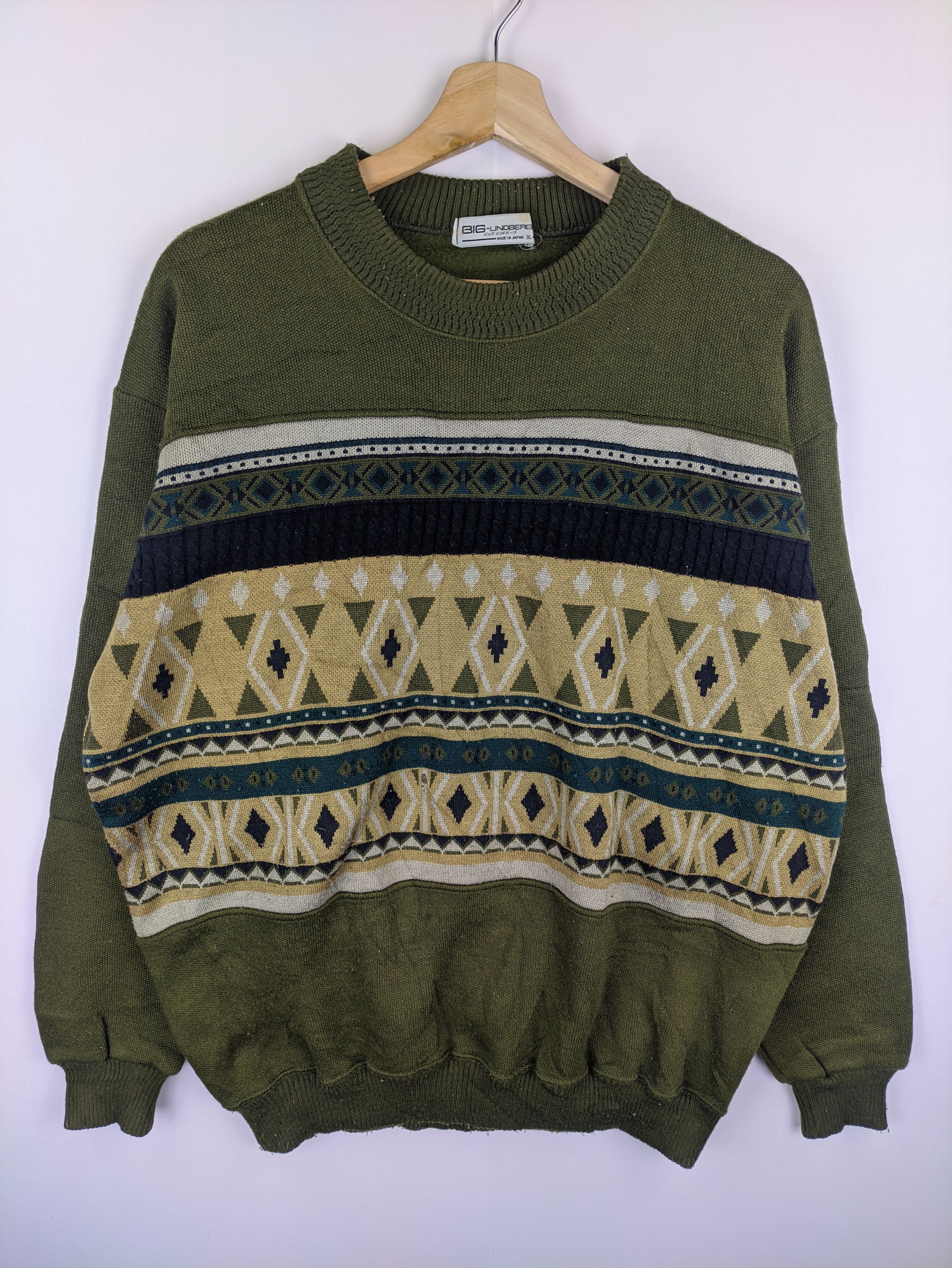 Lindbergh Steals🔥Vintage Knit Sweater by Big Lindbergh Size US XL / EU 56 / 4 - 1 Thumbnail